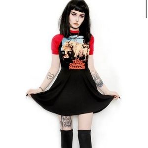 TEXAS CHAINSAW (MEET THE SAWYERS) MASSACRE BABY DOLL DRESS